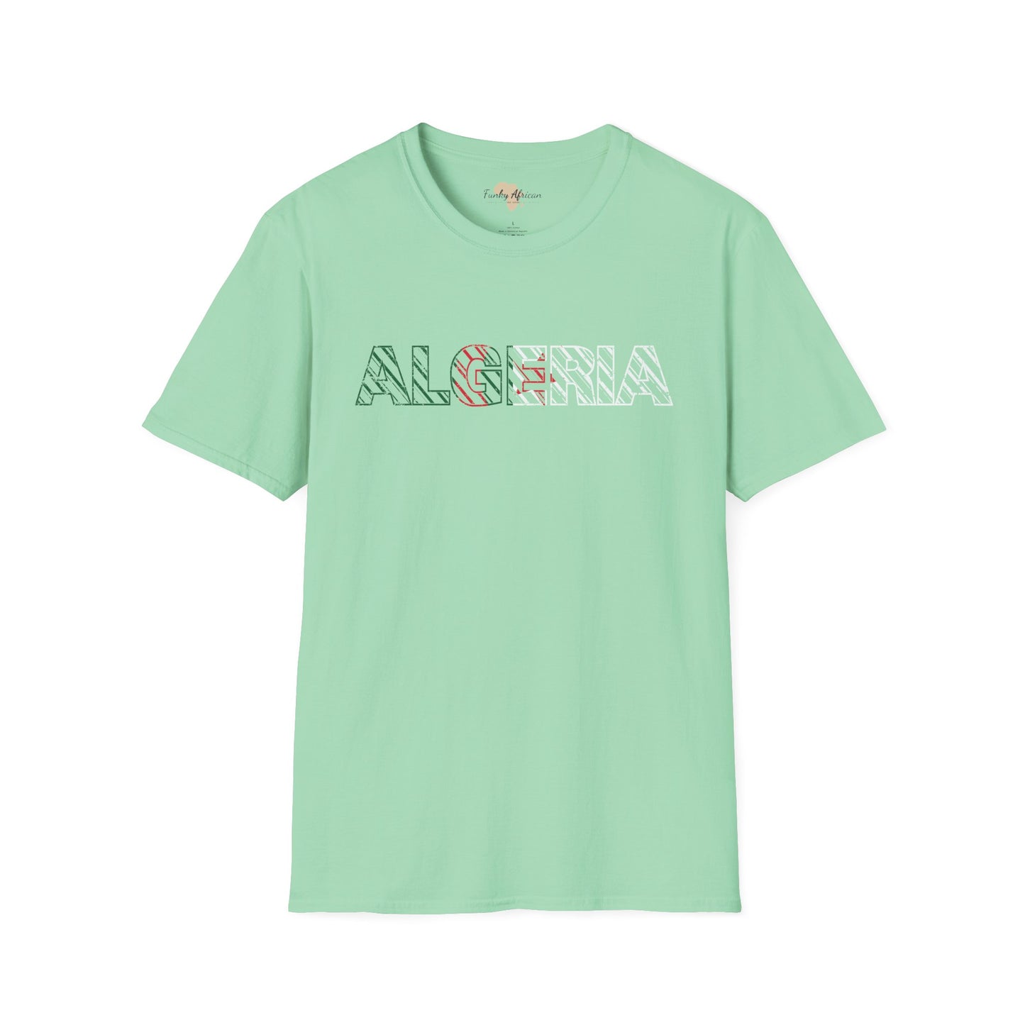 Algeria text unisex softstyle tee