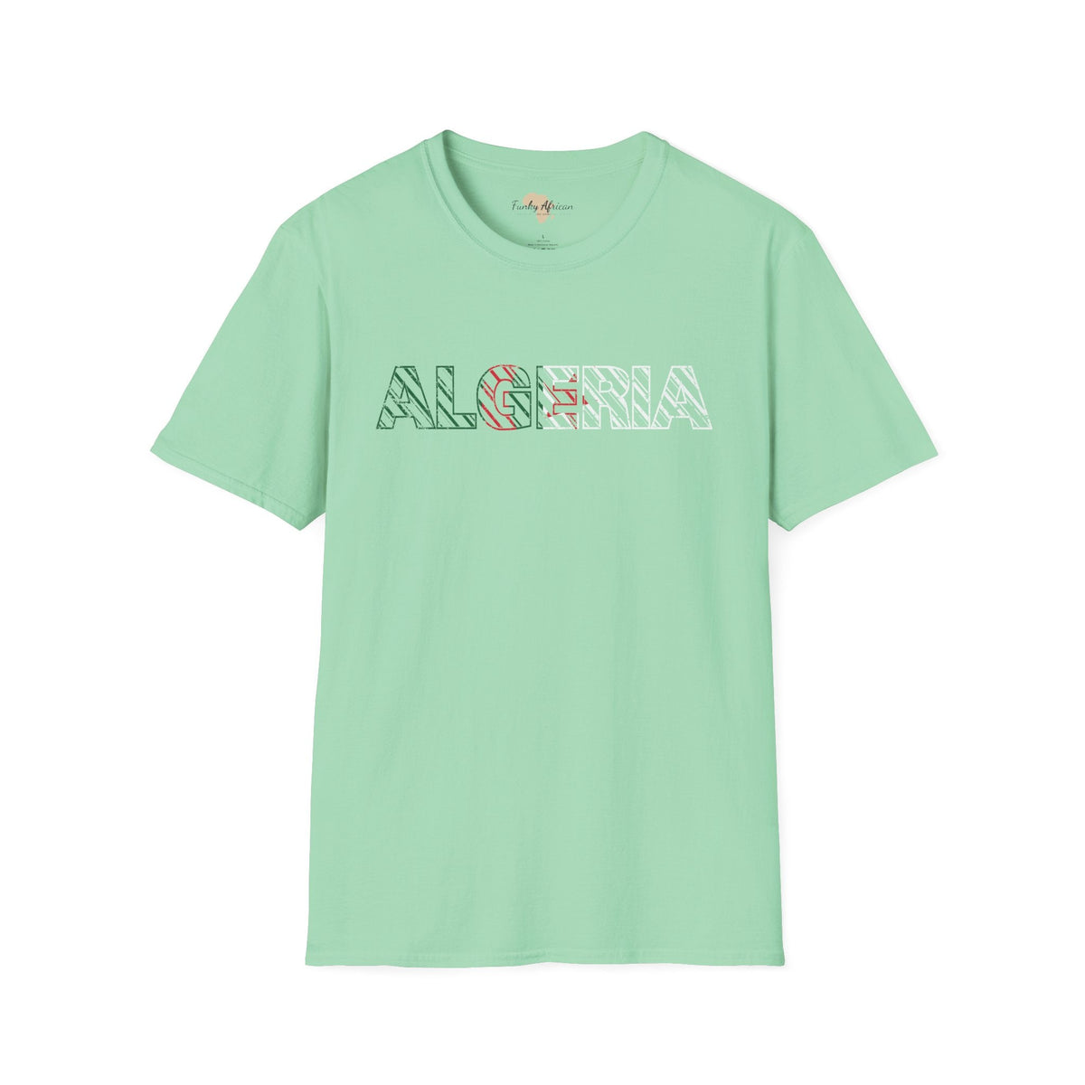 Algeria text unisex softstyle tee Funky African