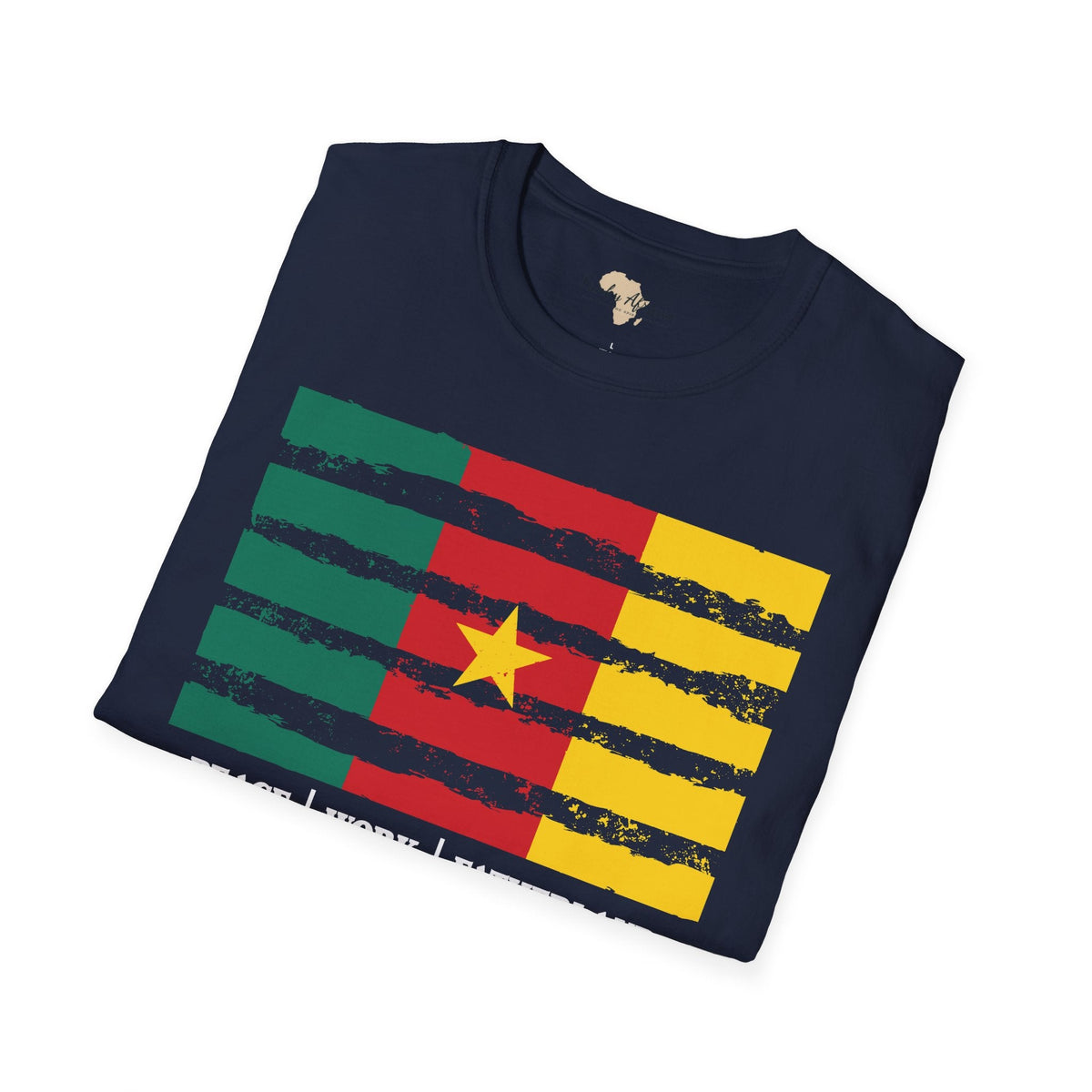 Cameroon strip unisex softstyle tee Funky African