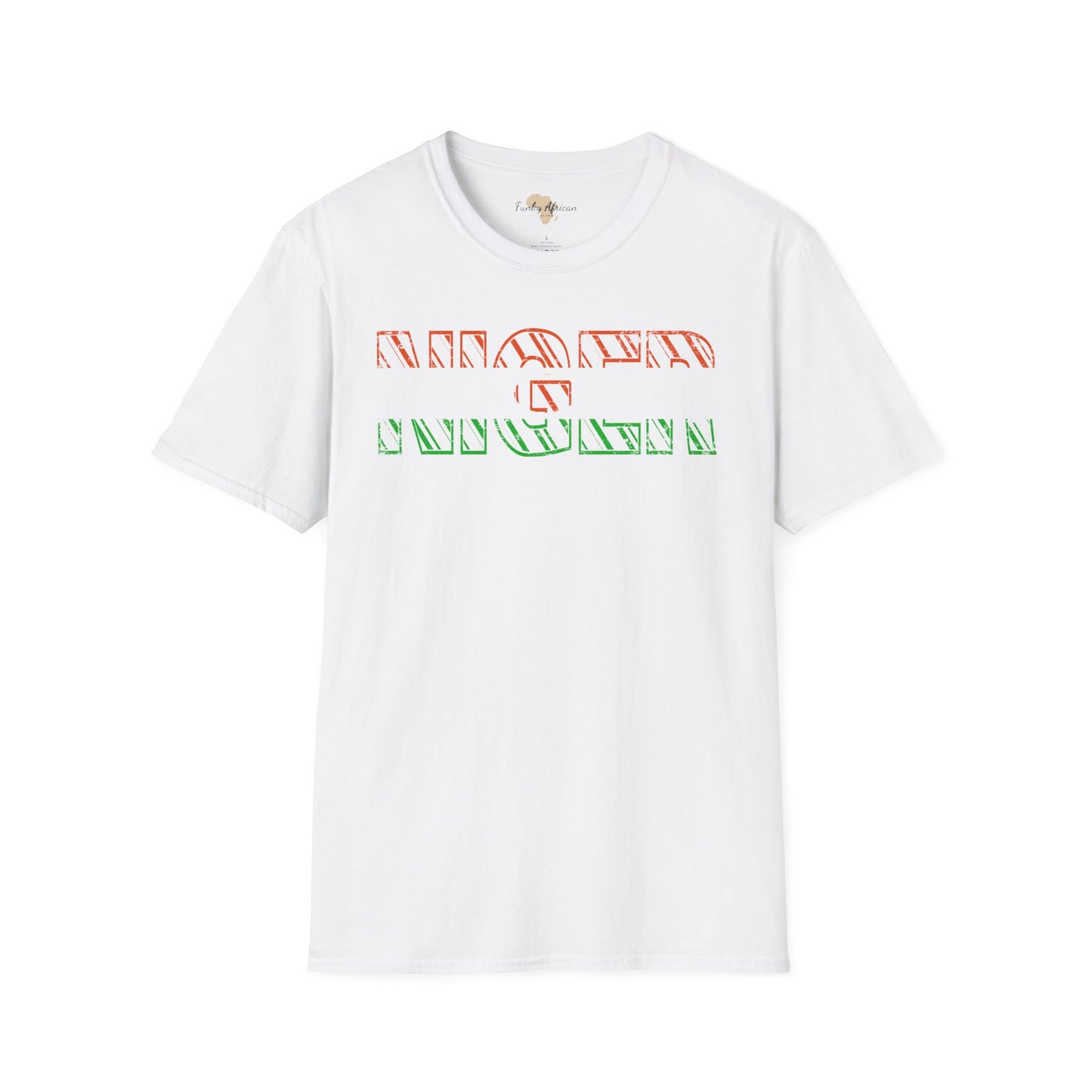 Nigerien text unisex softstyle tee