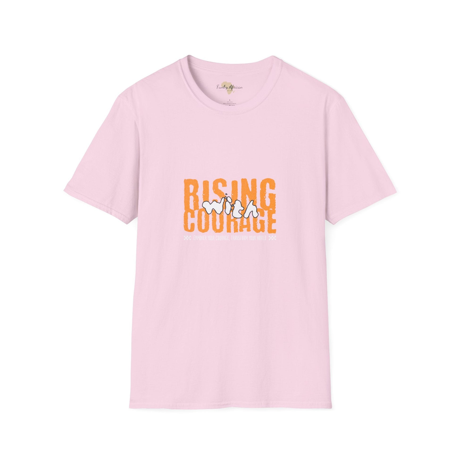 Rising with courage unisex softstyle tee Funky African