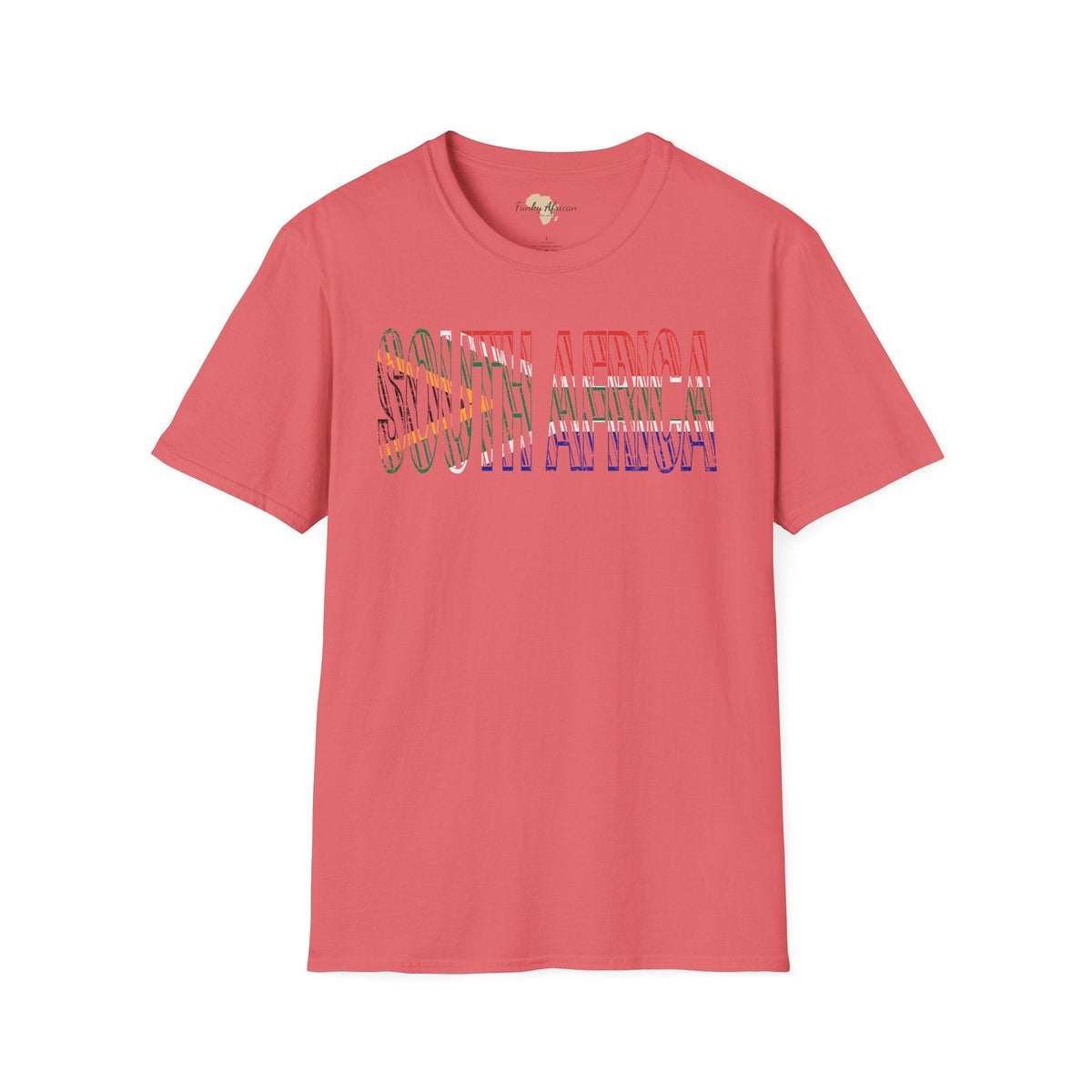 South African text unisex softstyle tee Funky African