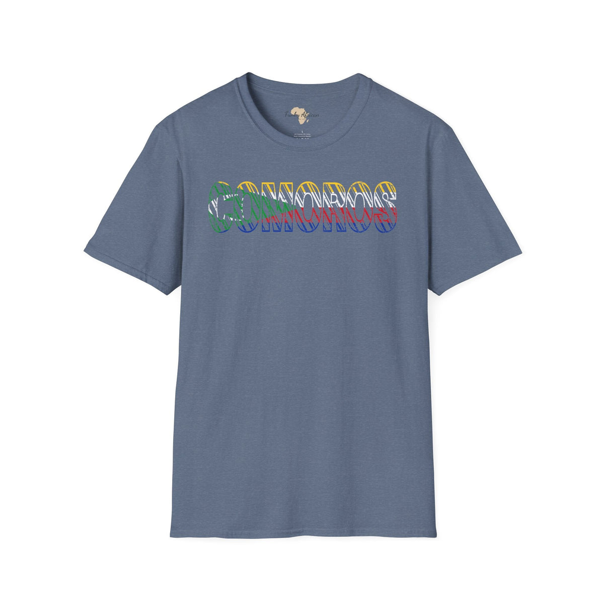 Comoros text unisex softstyle tee Funky African