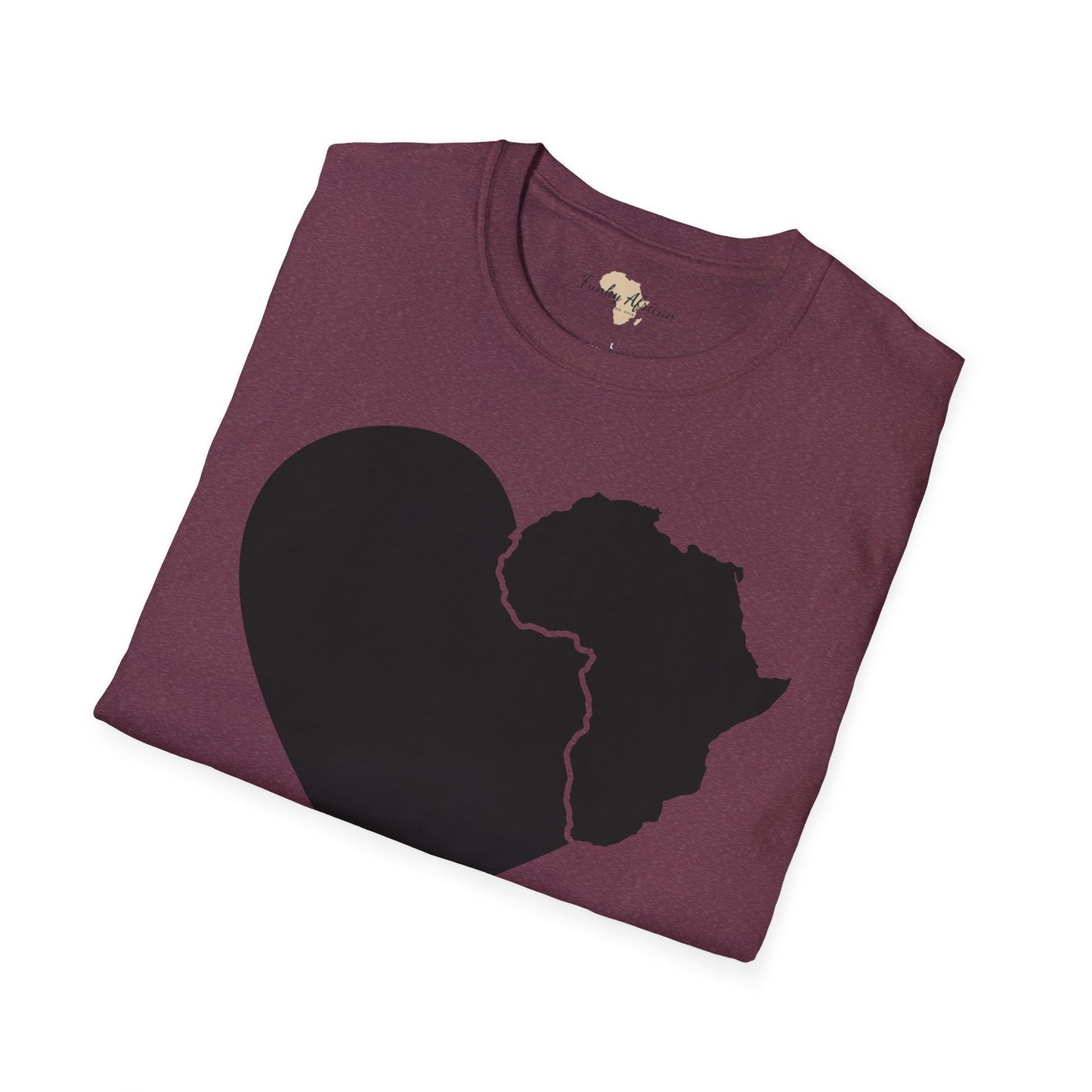 Love, Africa graffiti unisex softstyle tee