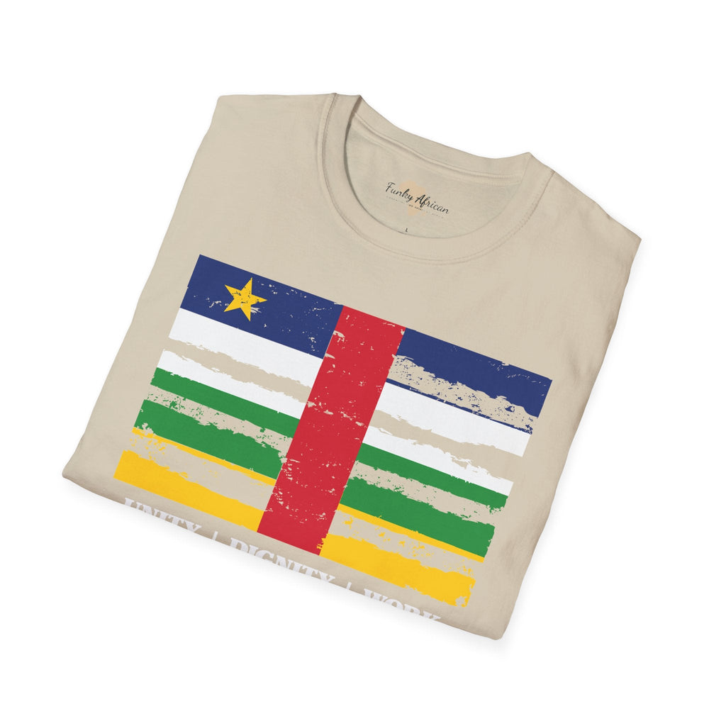 Central African Republic strip unisex softstyle tee Funky African