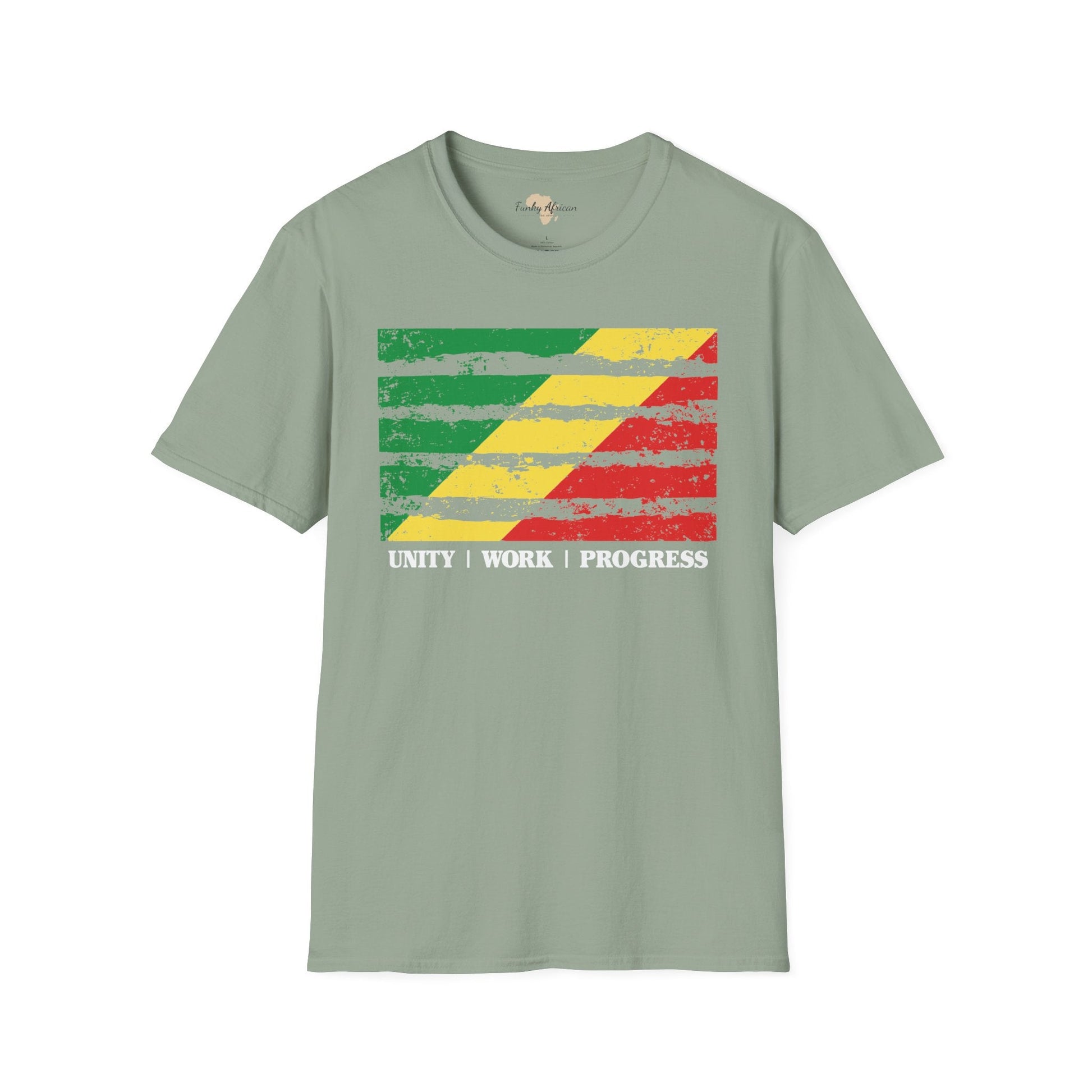 Republic of the Congo strip unisex softstyle tee Funky African