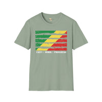 Republic of the Congo strip unisex softstyle tee Funky African