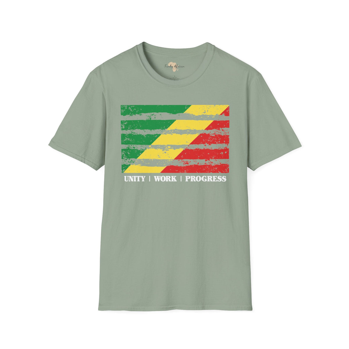 Republic of the Congo strip unisex softstyle tee Funky African