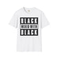 Black mixed with black unisex softstyle tee Funky African