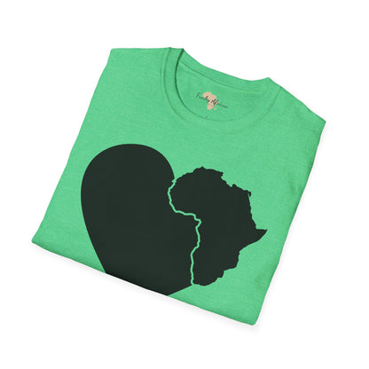 Love, Africa graffiti unisex softstyle tee