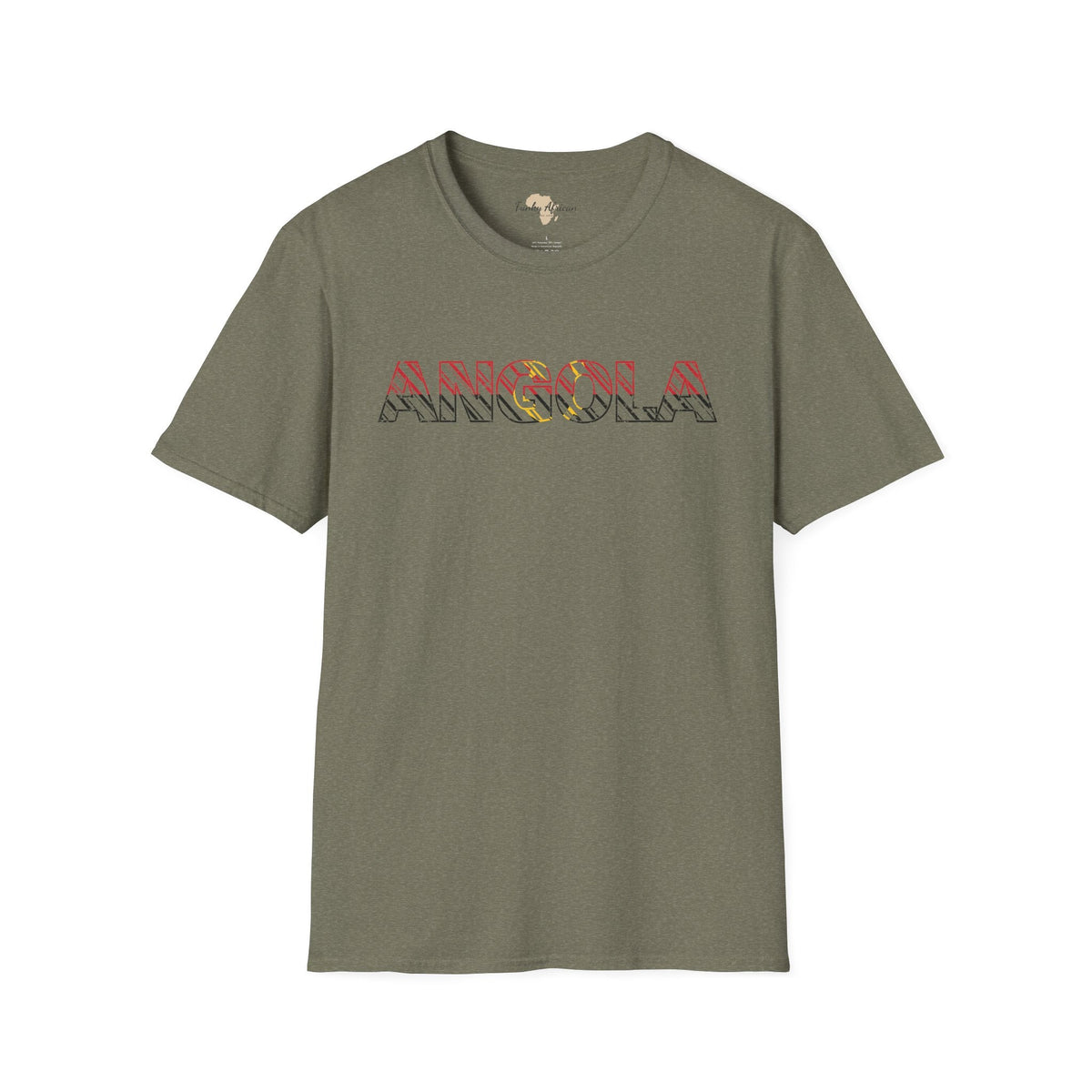 Angola text unisex softstyle tee Funky African