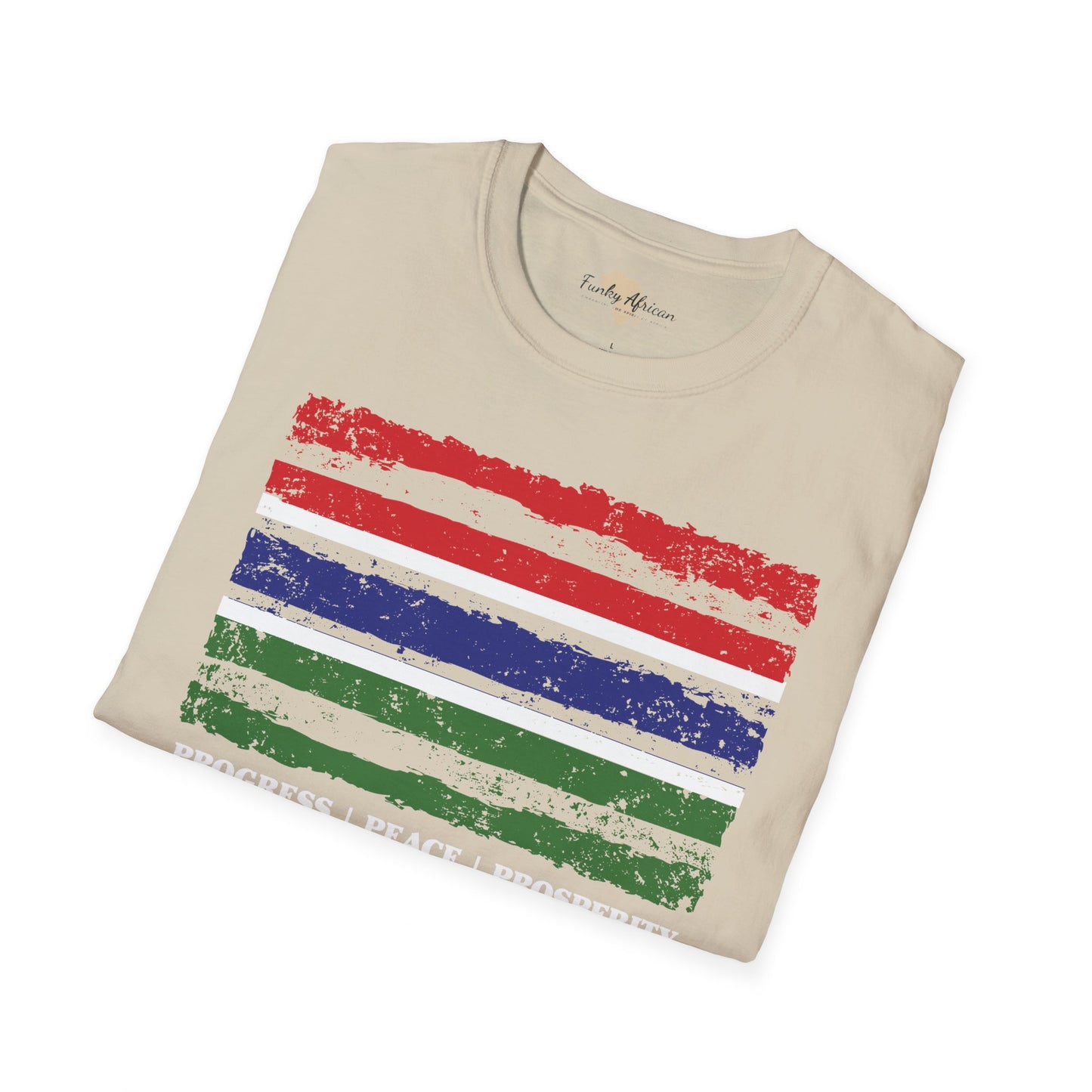 Gambia strip unisex softstyle tee