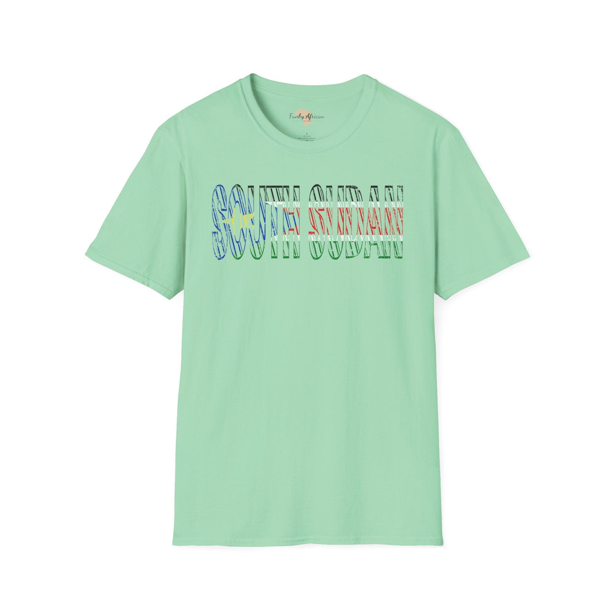 South Sudan text unisex softstyle tee Funky African