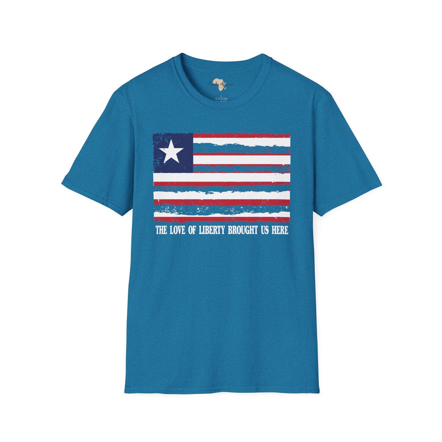 Liberia strip unisex softstyle tee