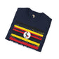 Uganda strip unisex softstyle tee Funky African