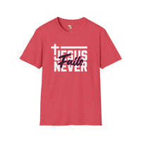 Jesus Never fails unisex tee Funky African