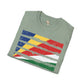 Seychelles strip unisex softstyle tee Funky African