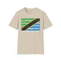 Tanzania strip unisex softstyle tee Funky African