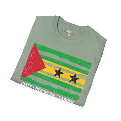 São Tomé and Príncipe strip unisex softstyle tee