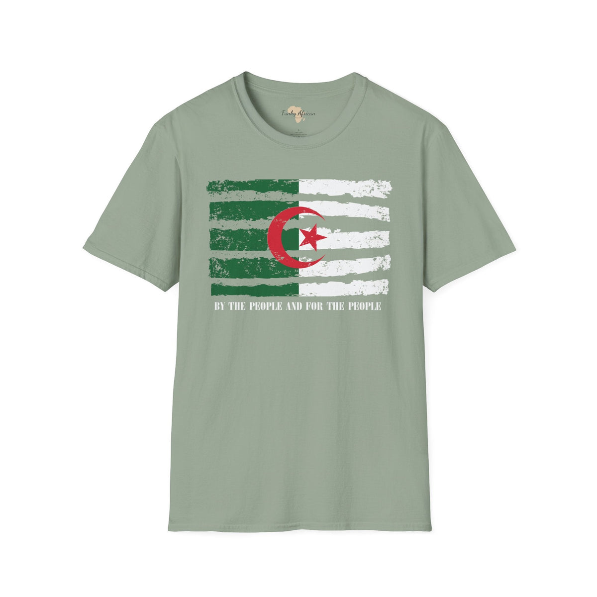 Algeria strip unisex softstyle tee Funky African