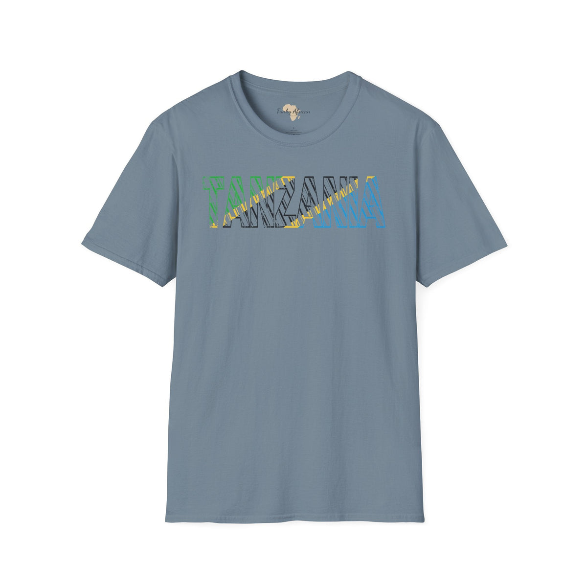 Tanzania text unisex softstyle tee Funky African
