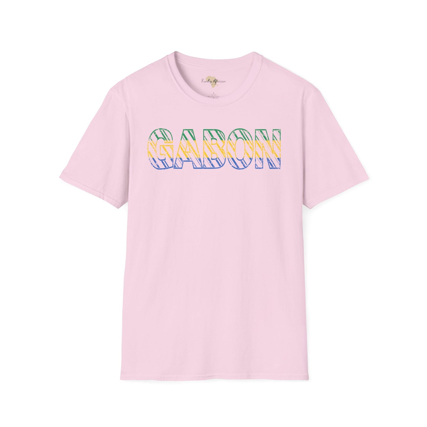 Gabon text unisex softstyle tee