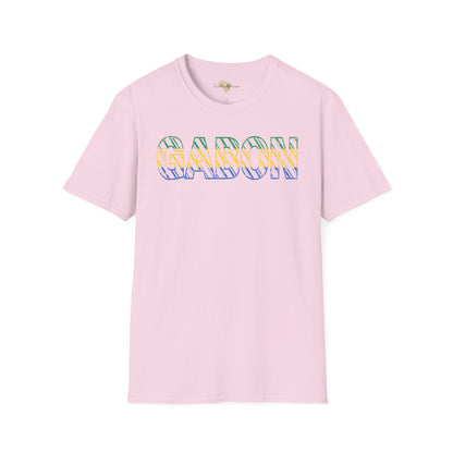 Gabon text unisex softstyle tee