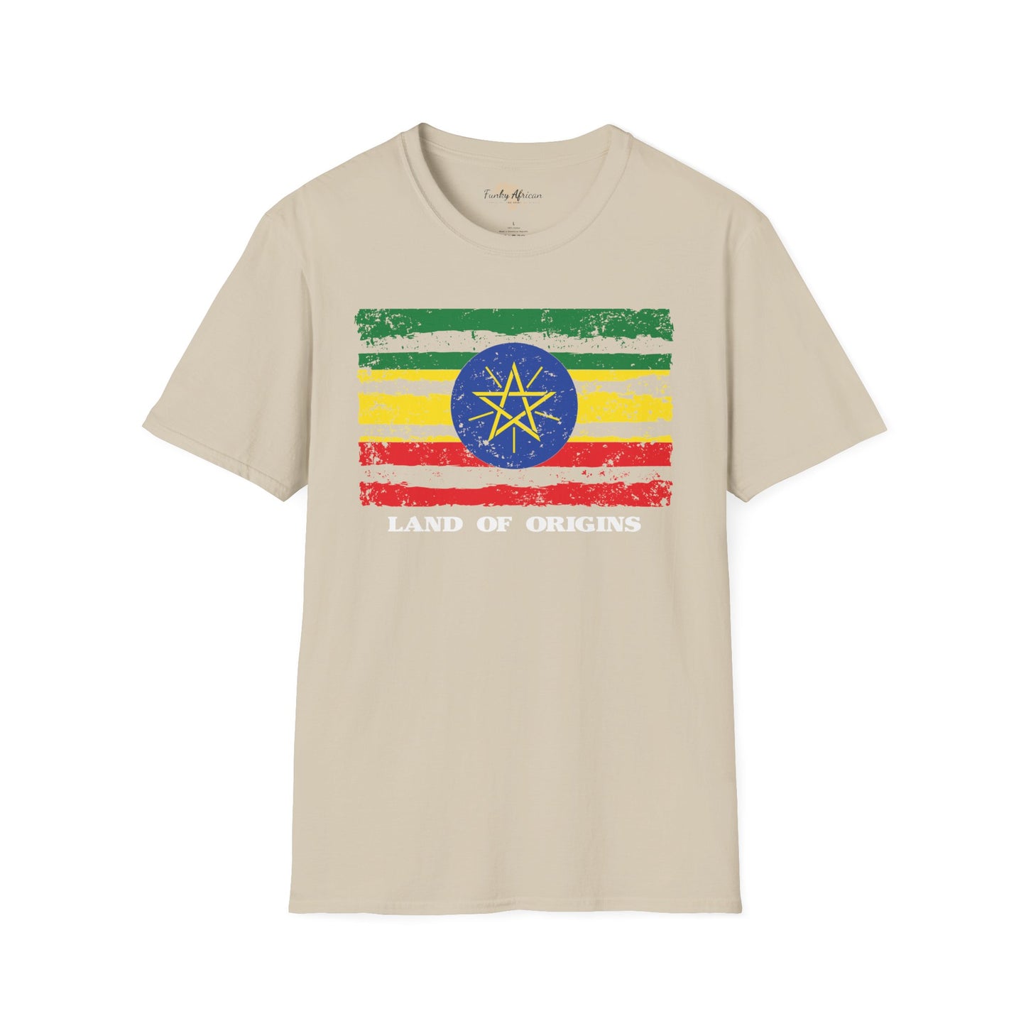 Ethiopia strip unisex softstyle tee