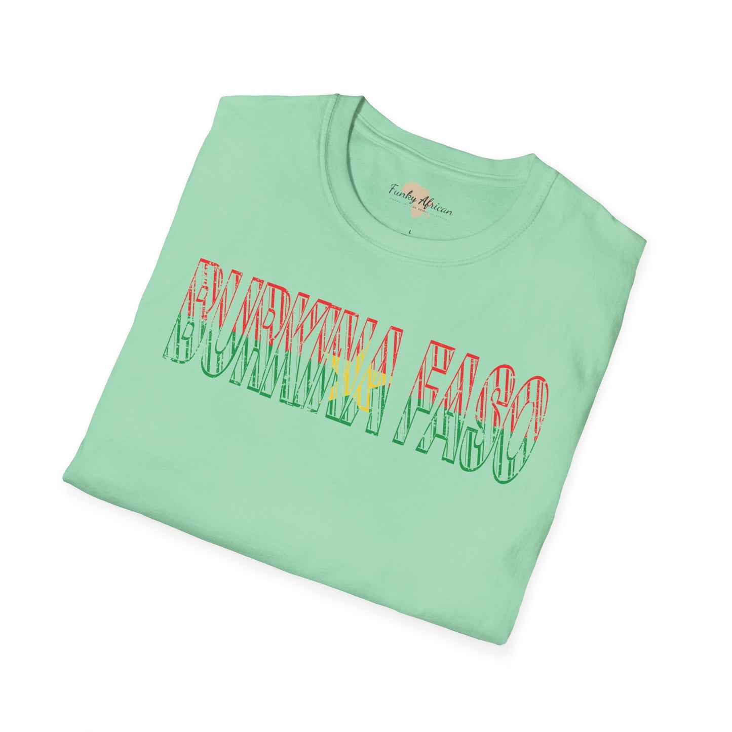 Burkina Faso text unisex softstyle tee