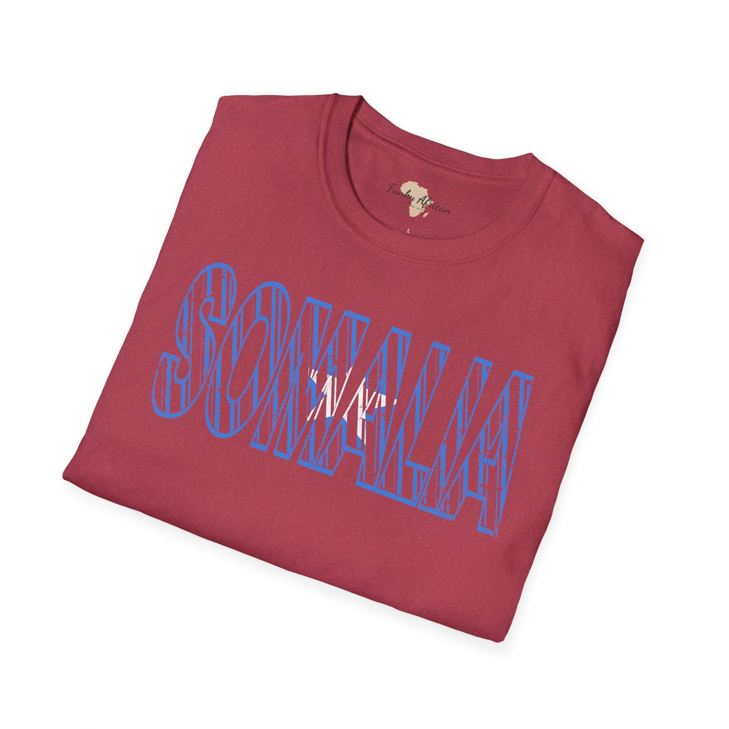 Somalia text unisex softstyle tee