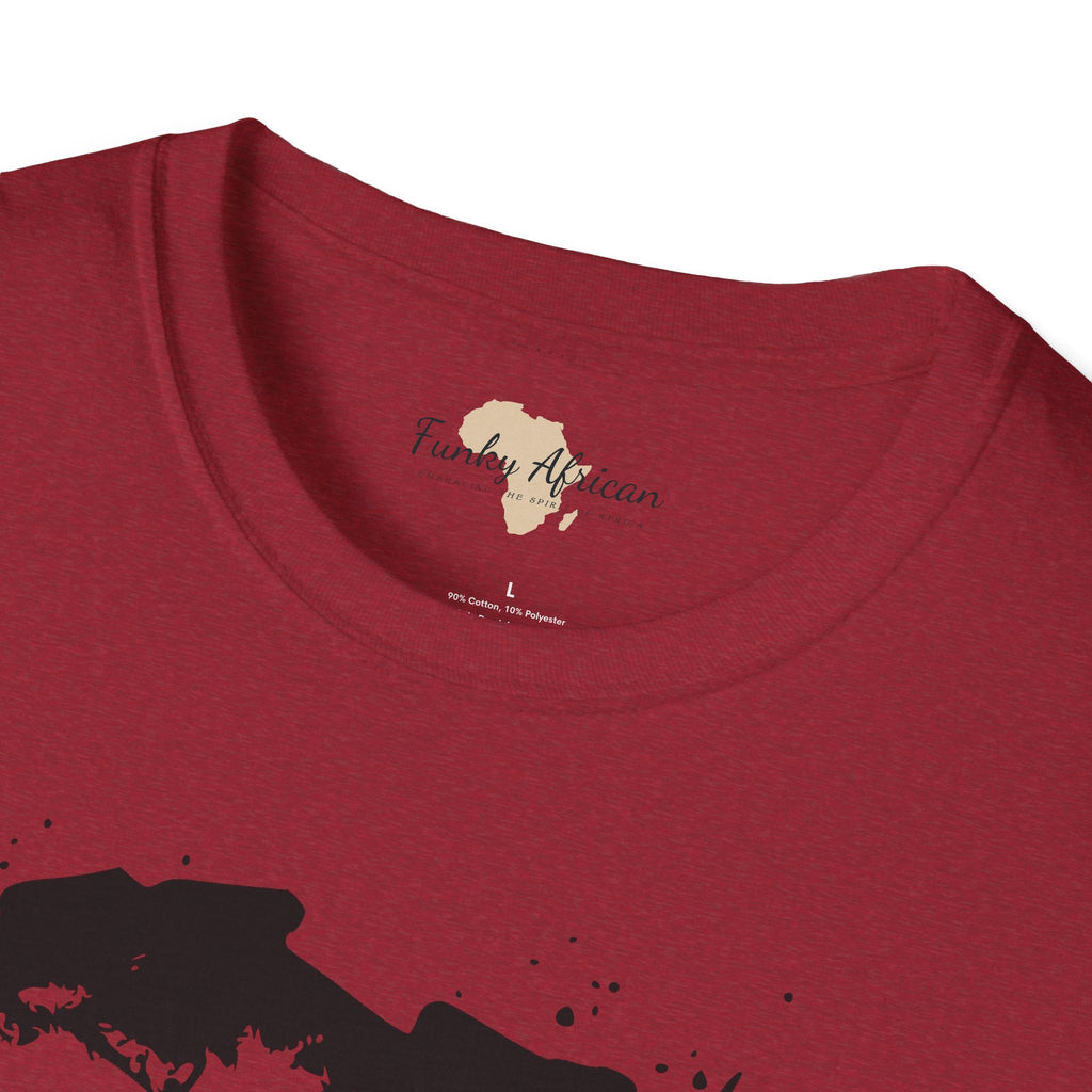 African map graffiti unisex softstyle tee Funky African