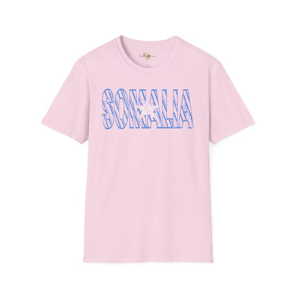 Somalia text unisex softstyle tee