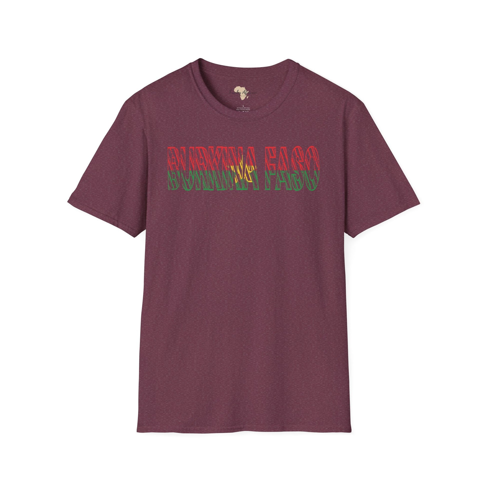 Burkina Faso text unisex softstyle tee Funky African