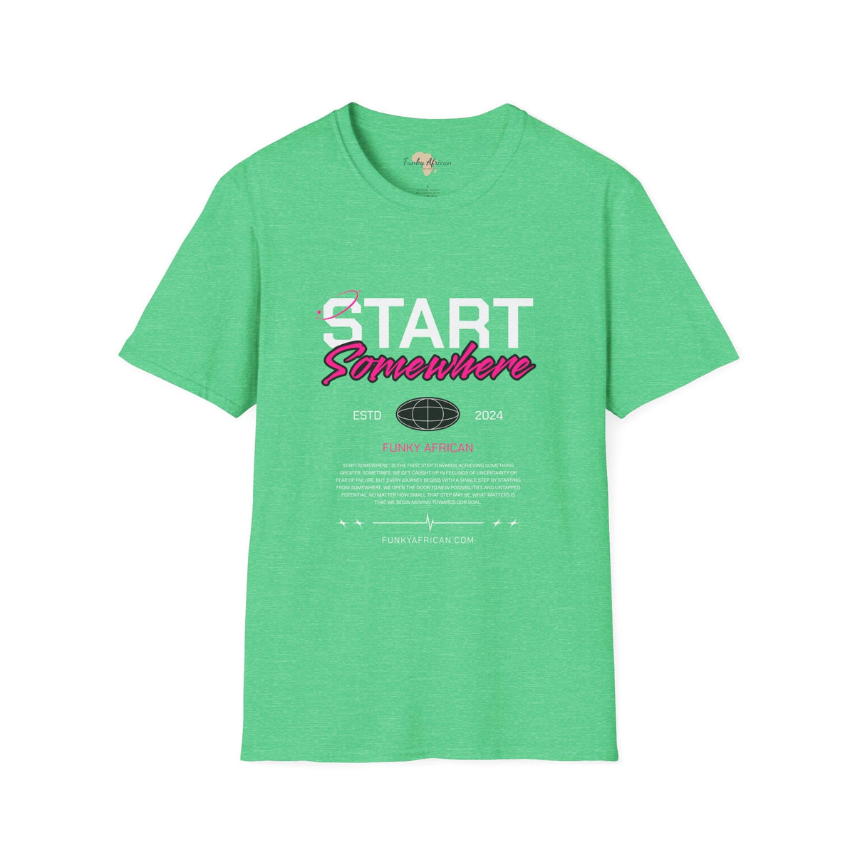 Just start unisex softstyle tee Funky African