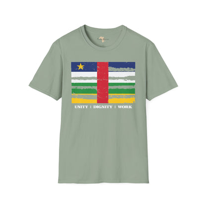 Central African Republic strip unisex softstyle tee