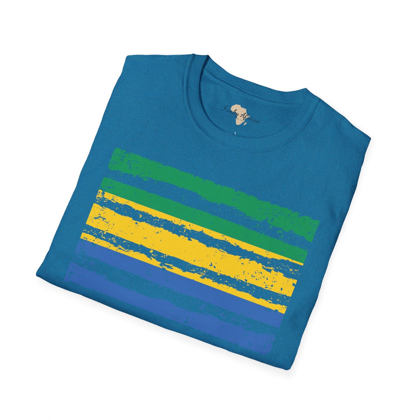 Gabon strip unisex softstyle tee