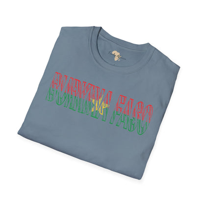 Burkina Faso text unisex softstyle tee