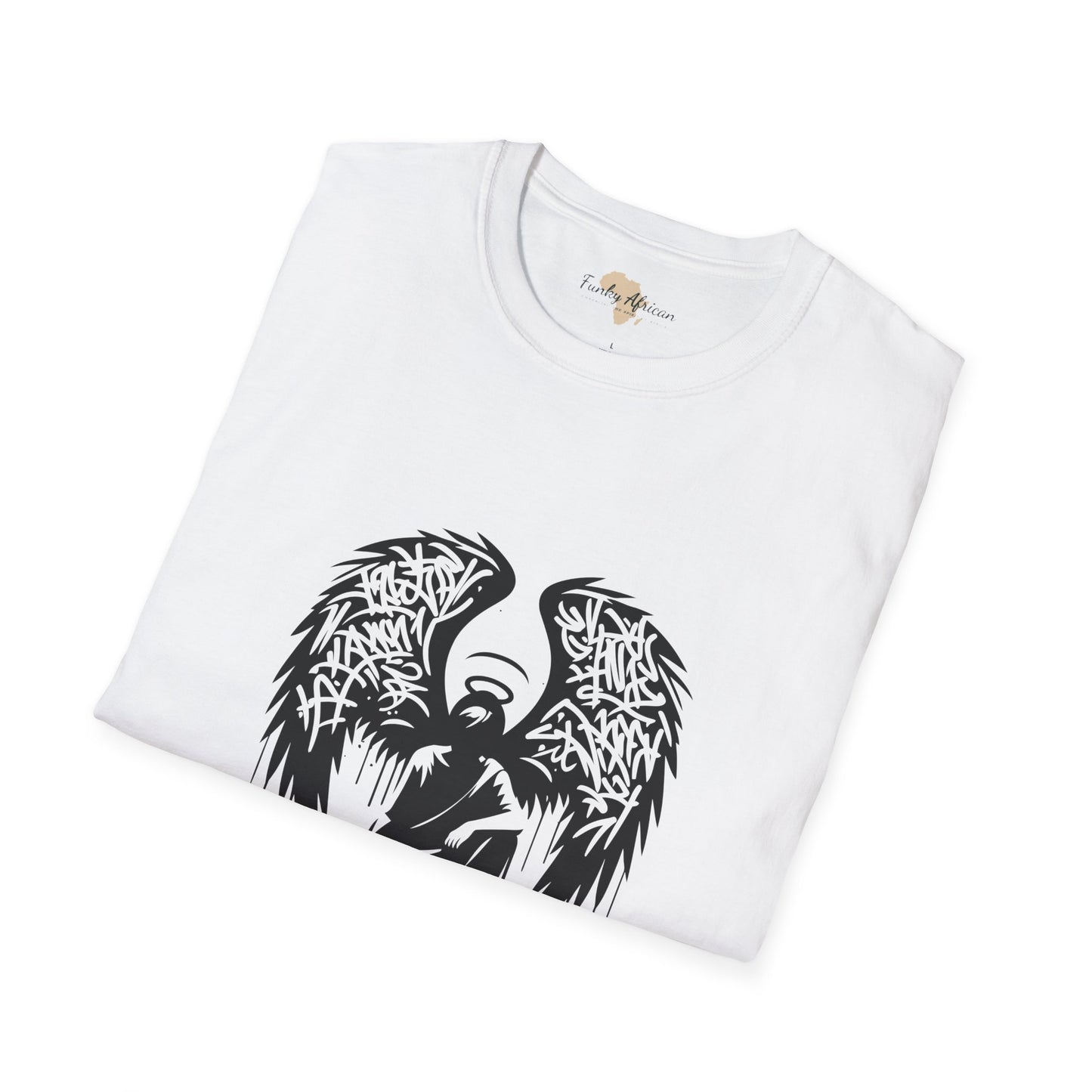 Angel graffiti unisex softstyle tee