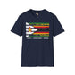 Zimbabwe strip unisex softstyle tee Funky African