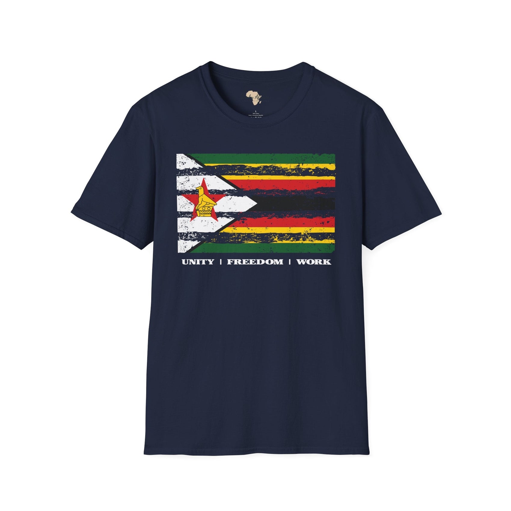 Zimbabwe strip unisex softstyle tee Funky African