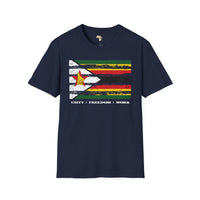 Zimbabwe strip unisex softstyle tee Funky African