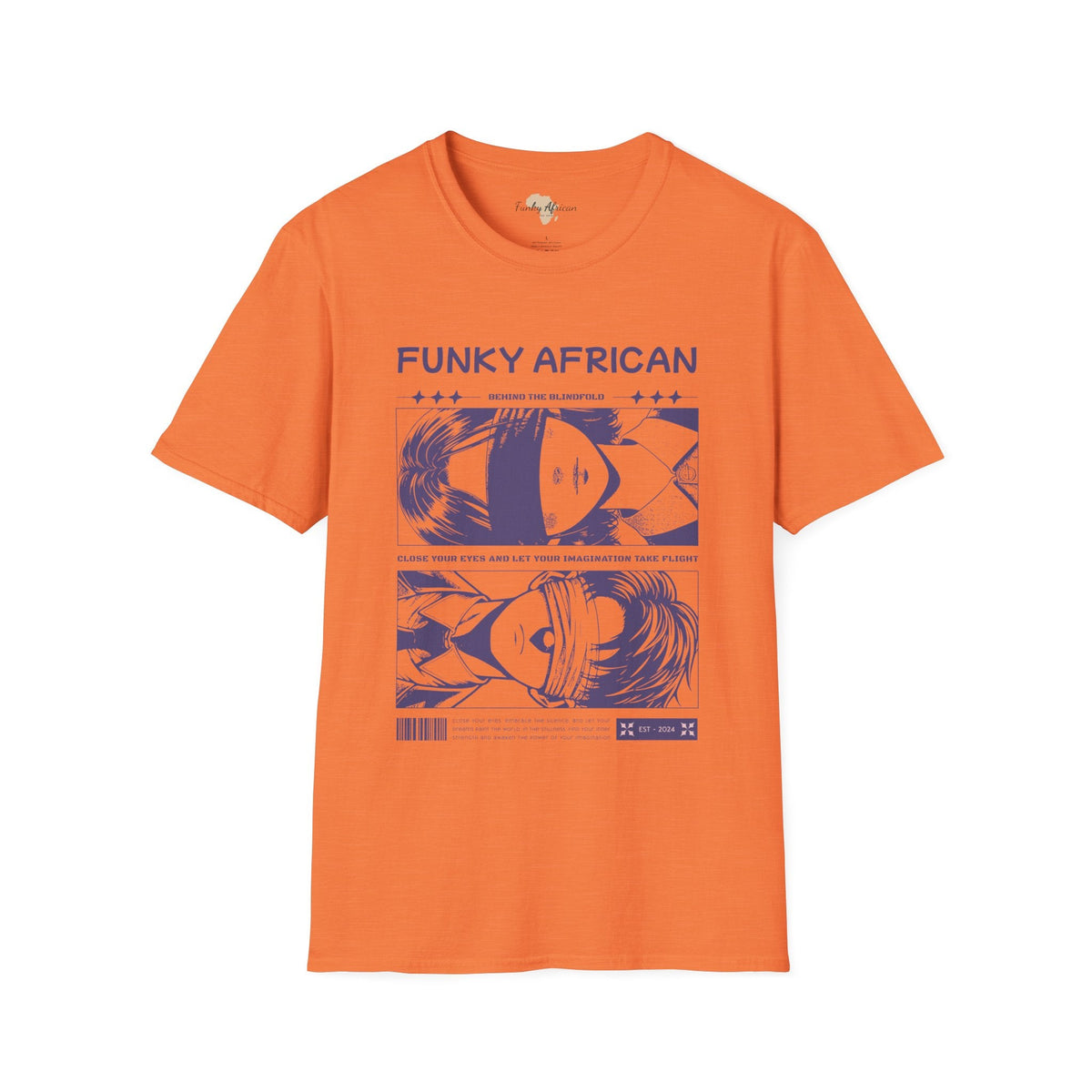 Behind the blindfold unisex softstyle tee Funky African