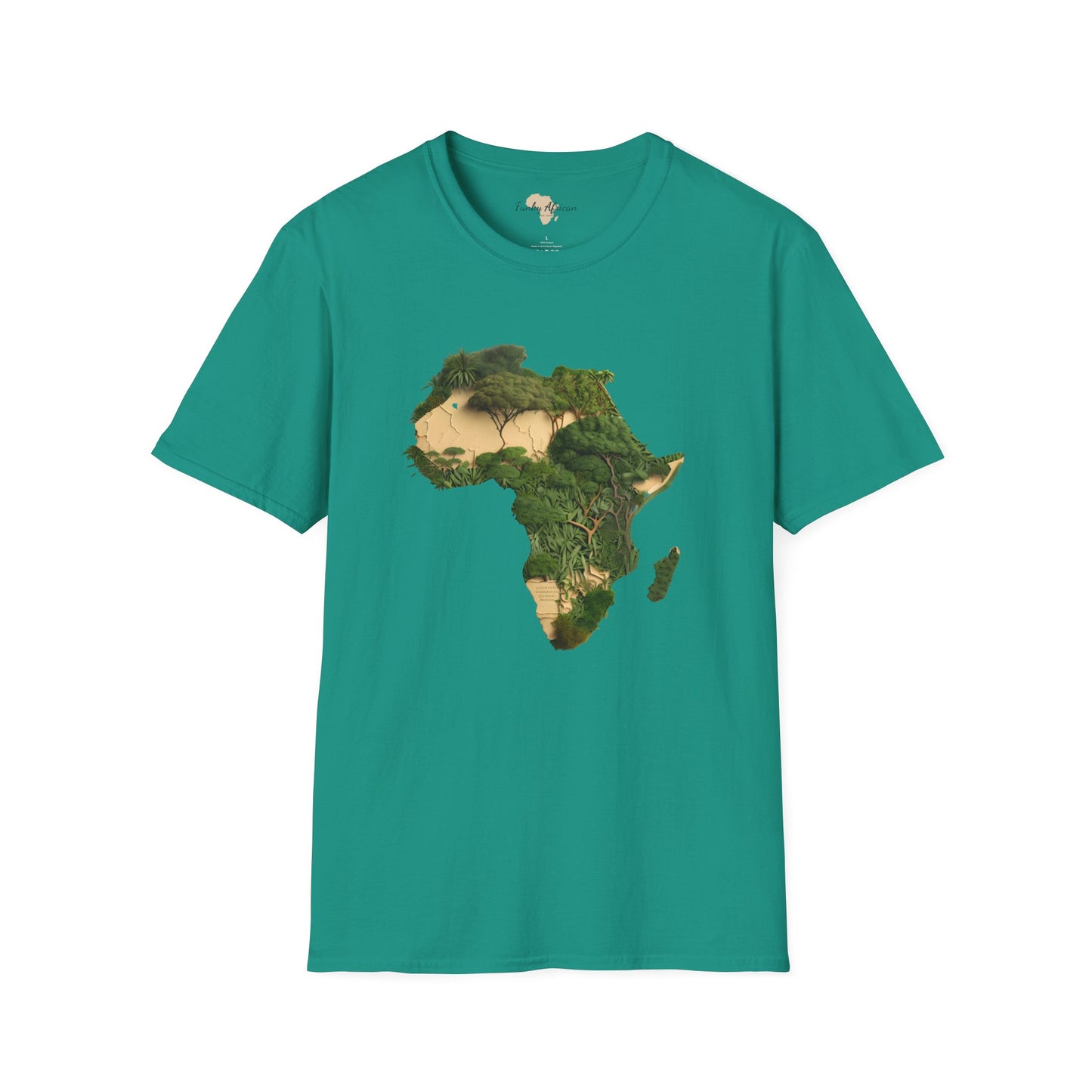 African forest unisex softstyle tee