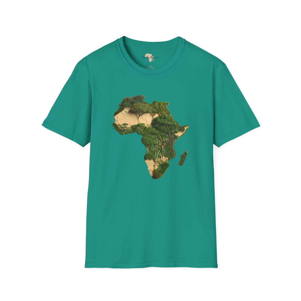 African forest unisex softstyle tee Funky African