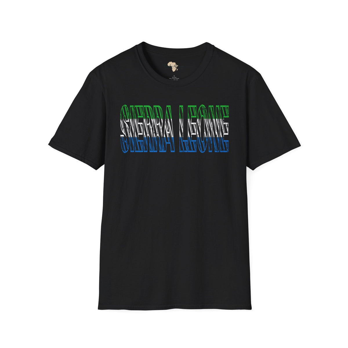 Sierra Leone text unisex softstyle tee Funky African