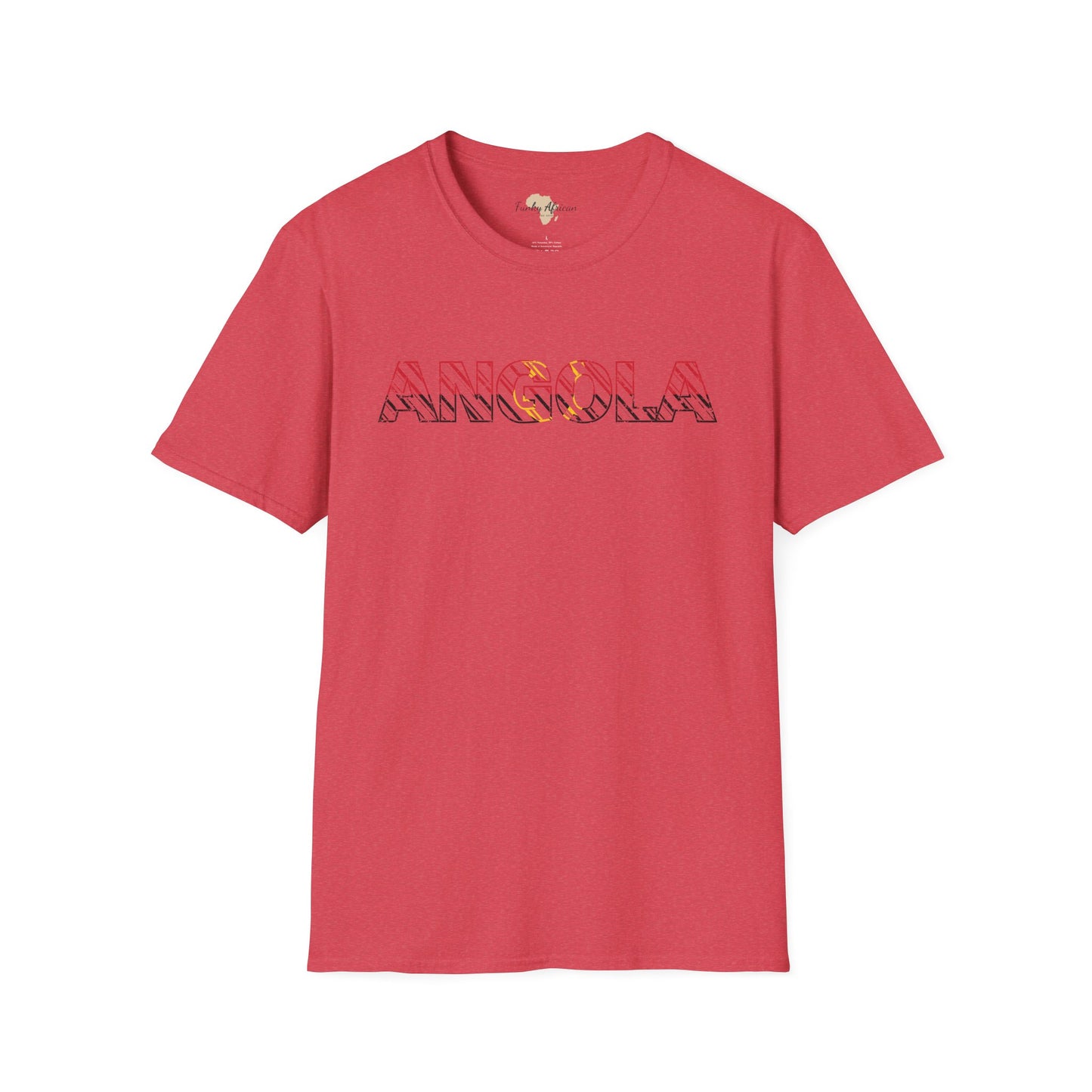 Angola text unisex softstyle tee