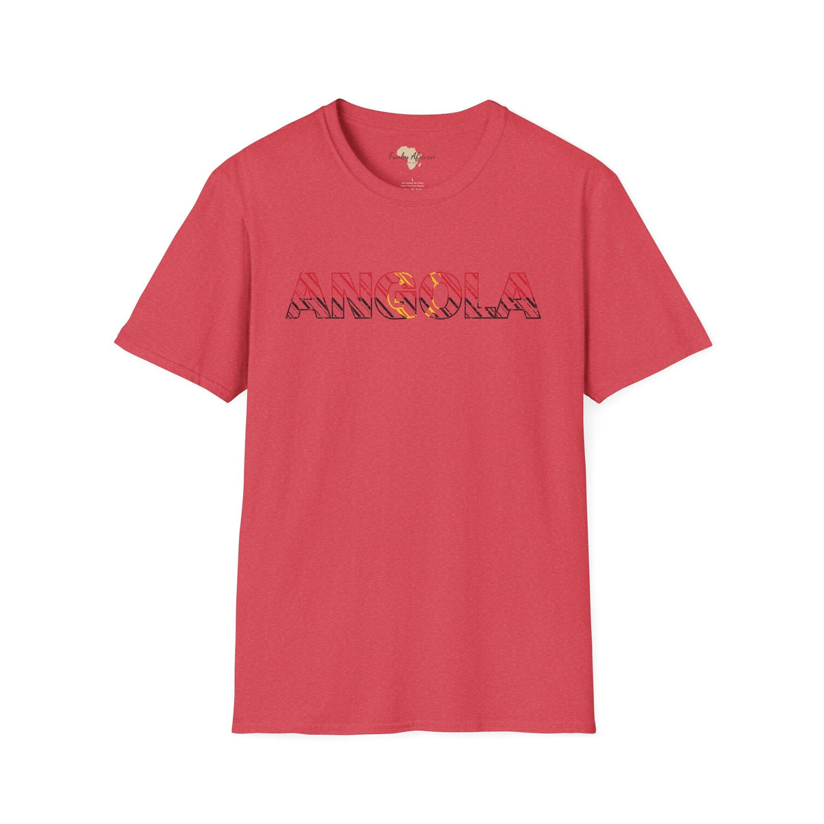 Angola text unisex softstyle tee Funky African