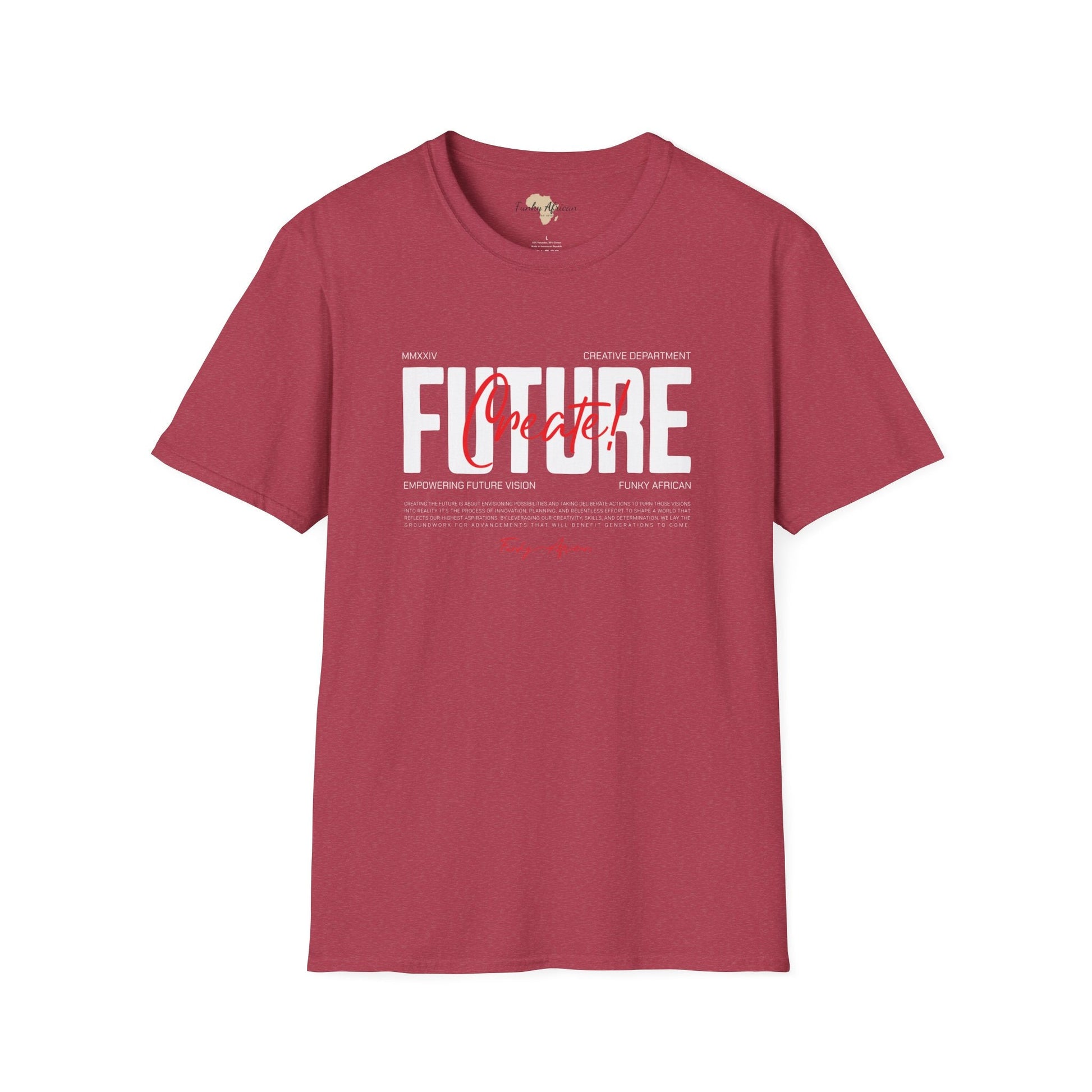 Create your future unisex softstyle tee Funky African