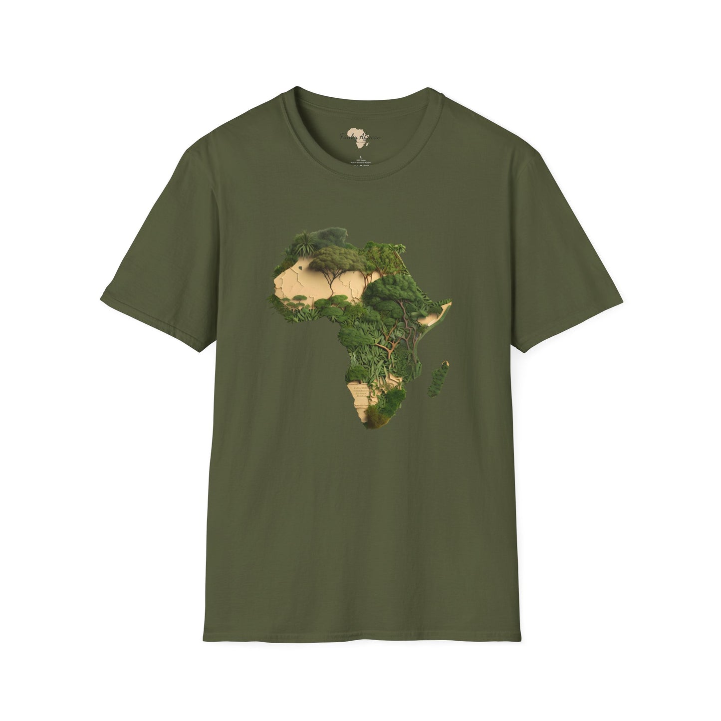 African forest unisex softstyle tee