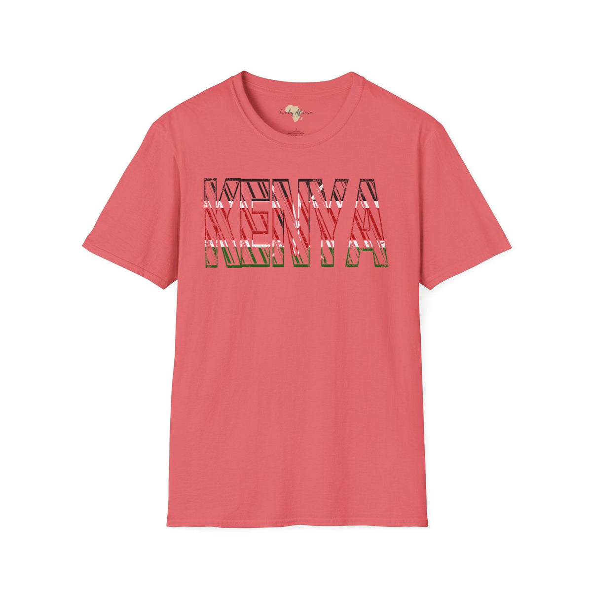 Kenya text unisex softstyle tee Funky African
